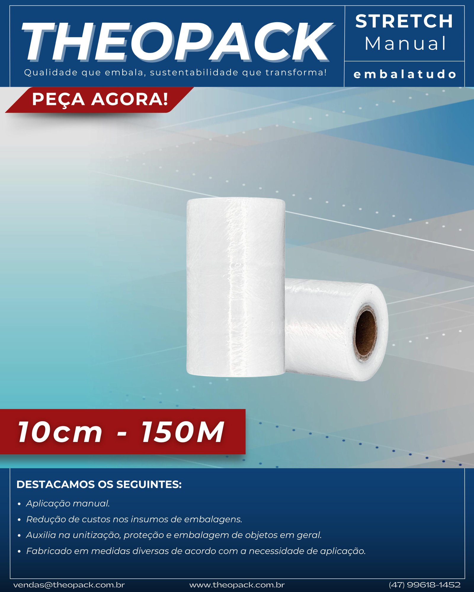 Filme Stretch 100mm