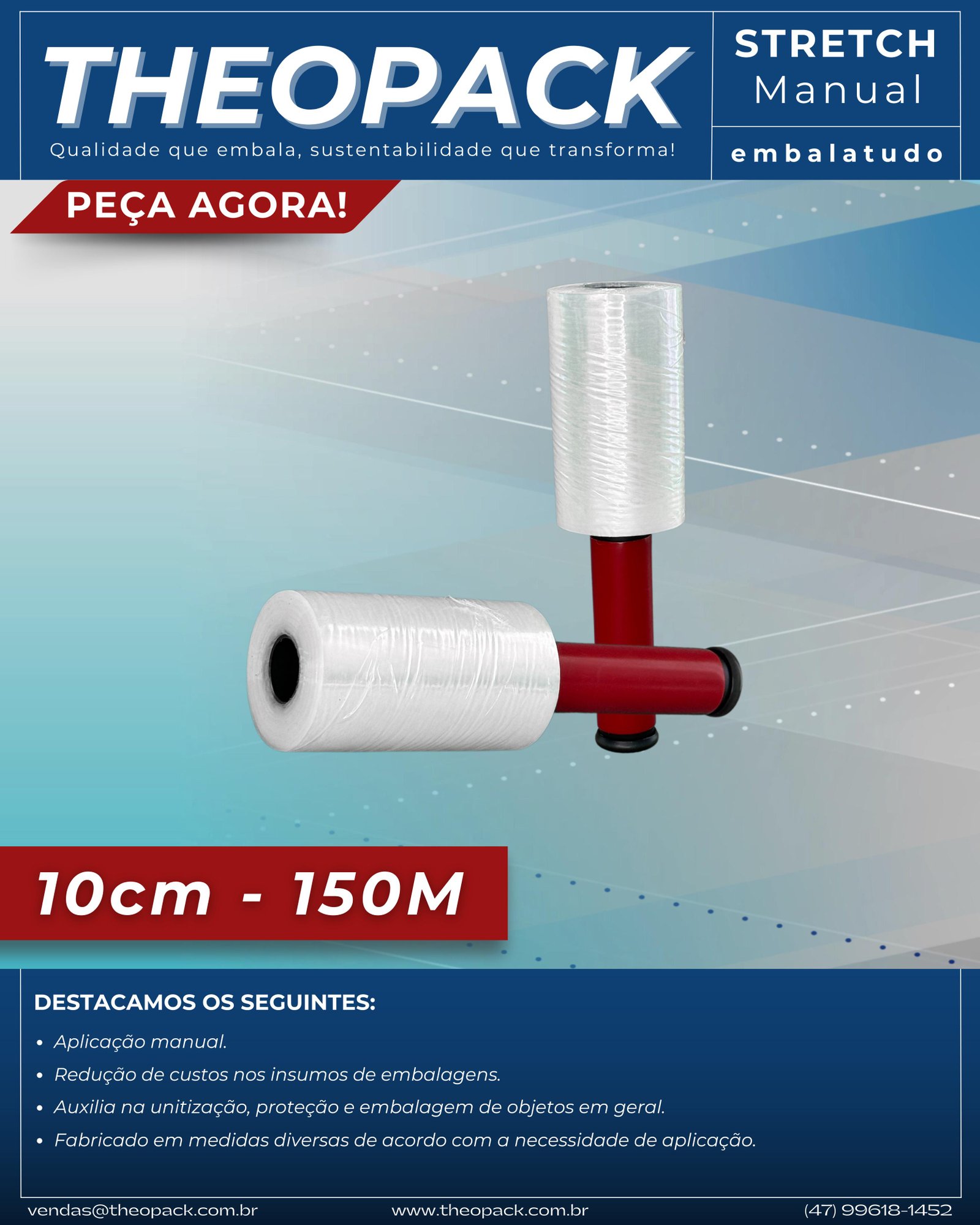 Embalatudo 10cm Transparente