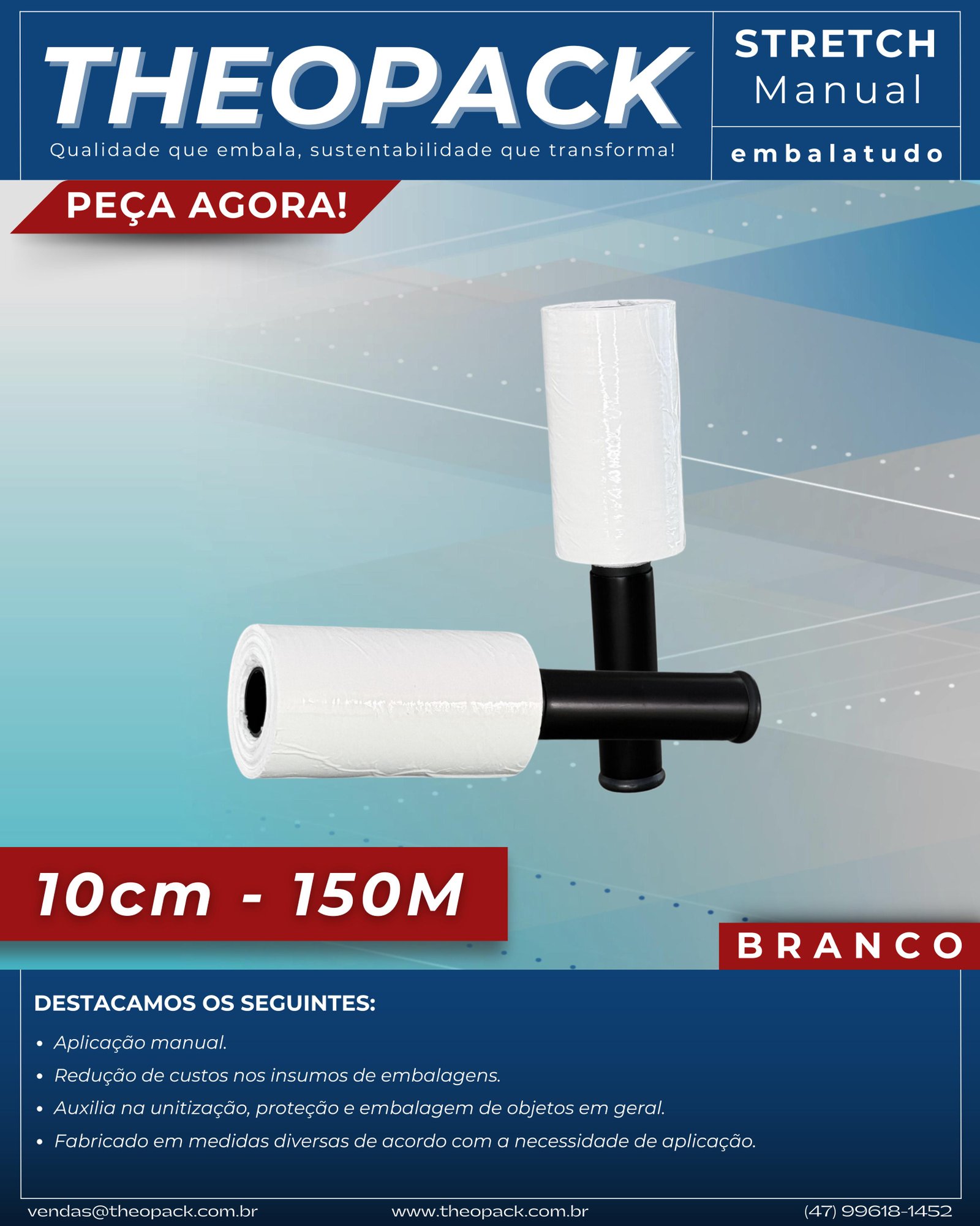 Embalatudo 10cm Branco