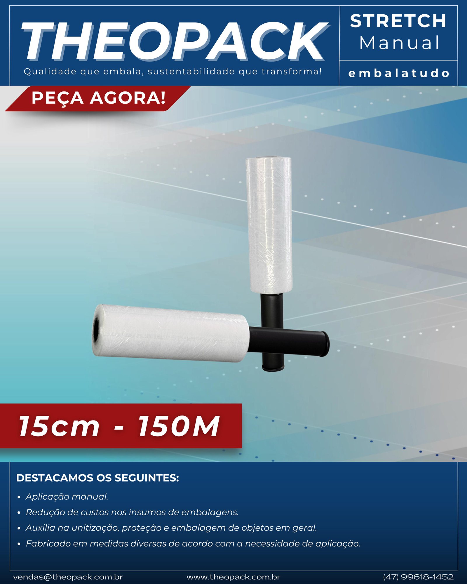 Embalatudo 15cm Transparente